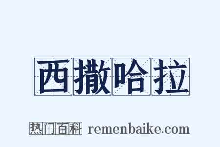 西撒哈拉是什么意思的图片